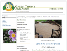 Tablet Screenshot of greenthumbannarbor.com